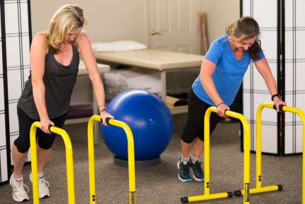 Jewel fitness workout with client